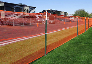 Crowd Control Barrier and Netting